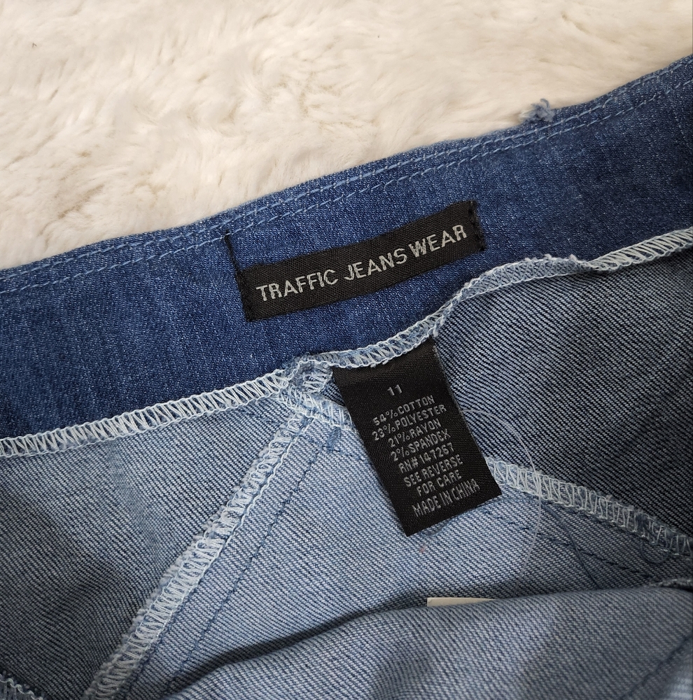 Patchwork Denim Skirt - image 4